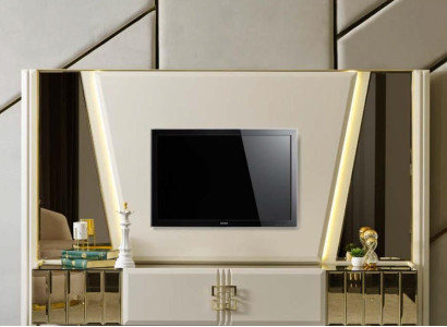 Modern Design Living Wall Living room Sideboard Shelf stainless steel new